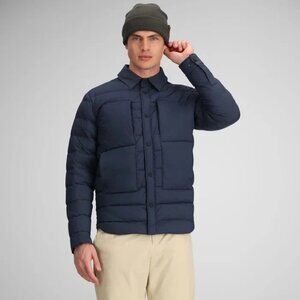 Obermeyer Men's 2XL Explorer Down Shirt Jacket in Blue Nights - $249 NWT